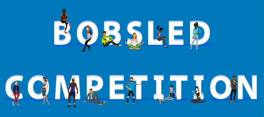 People on "Bobsled Competition" for Web, Mobile App