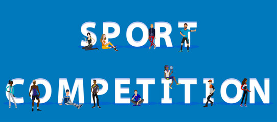 People on "Sport Competition" for Web, Mobile App