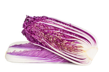 Purple cabbage isolated on a white background