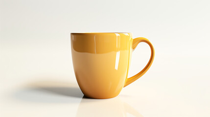 3D coffee mug, isolated, shining, high quality