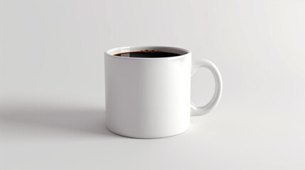 3D coffee mug, isolated, shining, high quality