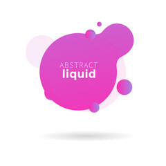 Banners graphic elements flowing liquid shapes and modern abstract geometric lines, Label liquid