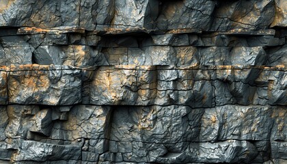 Craft a digital artwork of a rugged cliff face towering above