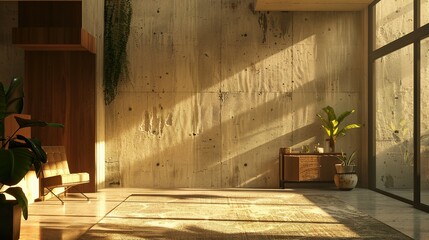 Interior background 3d render, Living room interior