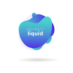 Blue Liquid label, social media speech bubble, blue speech bubble 
