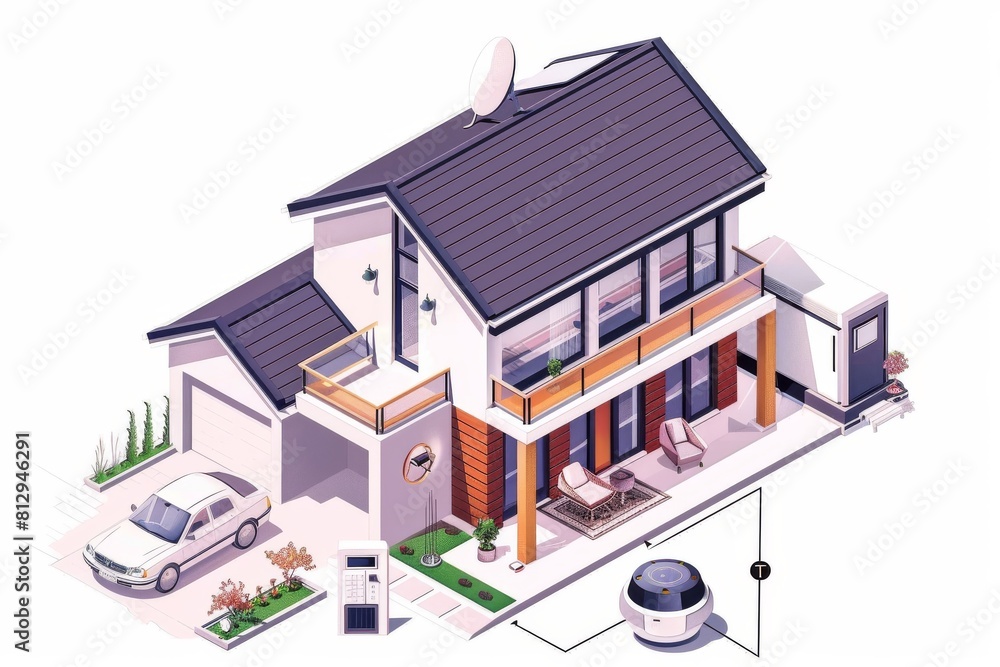 Aufkleber control extensive wireless security systems with integrated cameras and voice-operated alarms remote