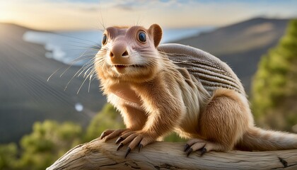 Fototapeta premium Funny creature, happy, portrait, photorealistic, hyper detailed