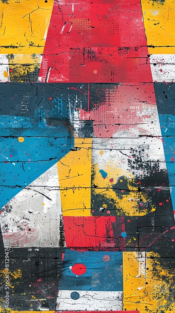 Poster capture the essence of street art through a minimalist approach play with unexpected camera angles