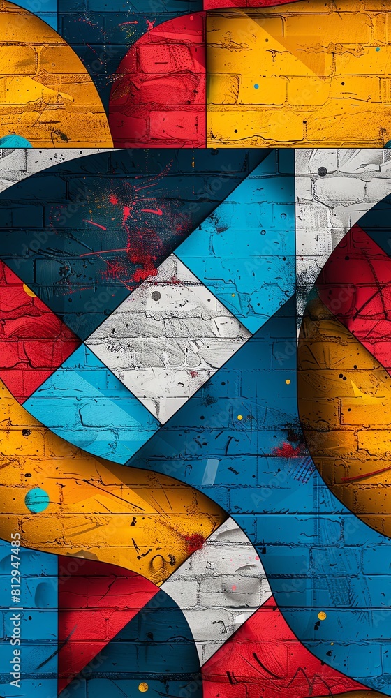 Poster capture the essence of street art through a minimalist approach play with unexpected camera angles