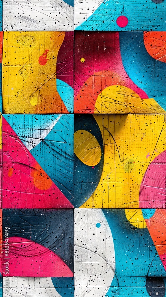 Poster capture the essence of street art through a minimalist approach play with unexpected camera angles