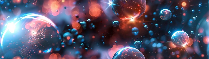Craft a digital masterpiece merging wide-angle views of futuristic technologies with abstract art forms Embrace unconventional camera angles for a dynamic composition