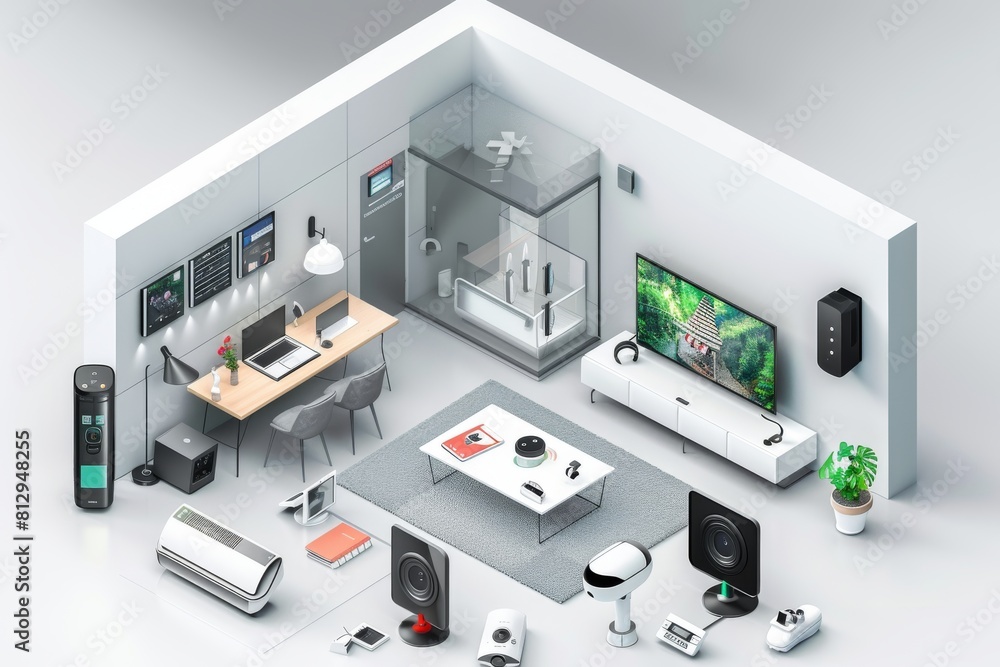 Poster home iot connectivity enables remote administration of extensive wireless security systems with inte