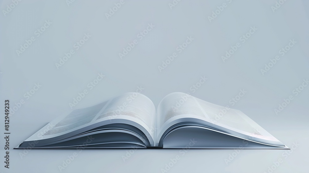 Poster clean page of magazine background mockup : generative ai