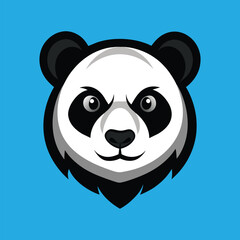 Panda mascot panda head mascot panda logo design
