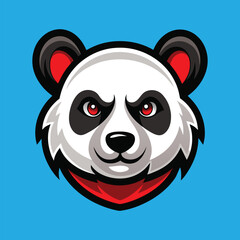 Panda mascot panda head mascot panda logo design
