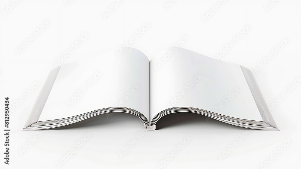 Poster Blank open magazine isolated : Generative AI