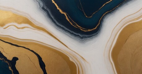 Marble abstract acrylic background. Marbling artwork texture. Agate ripple pattern. Gold powder.