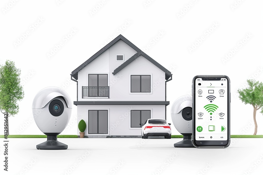 Poster home iot connectivity and extensive wireless control of integrated security systems with cameras and