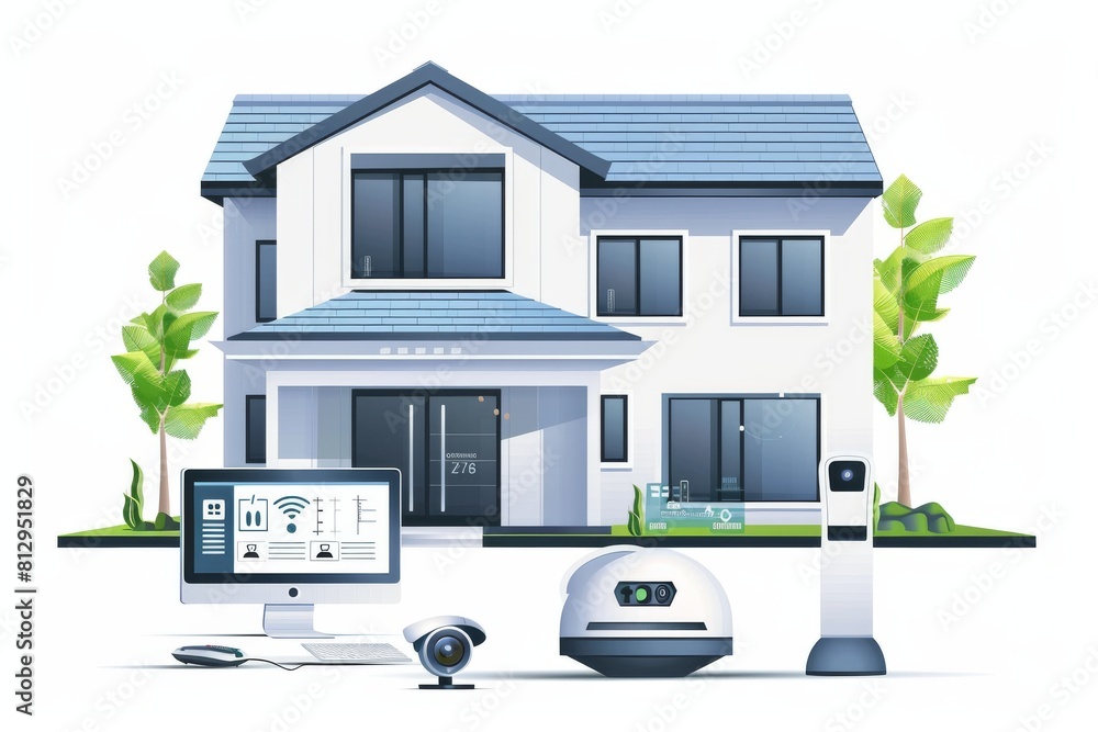Poster integrated security control panels with cameras and extensive wireless systems utilize voice-operate