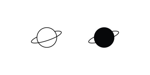 saturn  with white background vector stock illustration © pixel Btyess