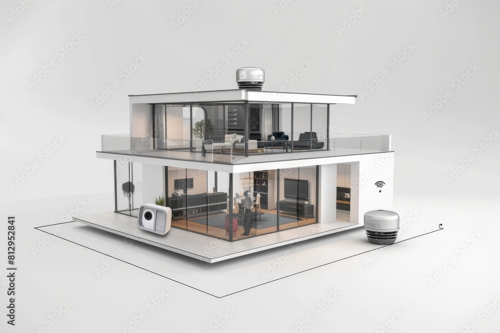 Poster integrated security control panels with cameras and extensive wireless systems enhance voice-operate