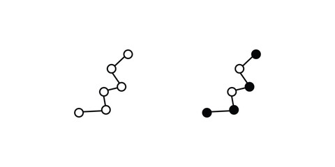 constelation with white background vector stock illustration