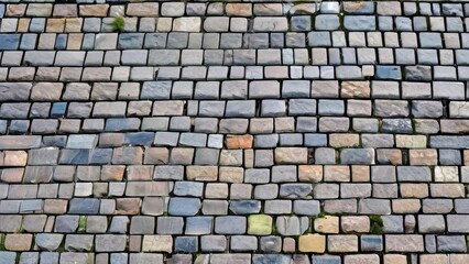 Cobblestone walkway. Abstract background and texture for design.