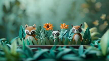 World Environment Day. concept protection of wild animals