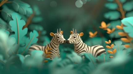 World Environment Day. concept protection of wild animals