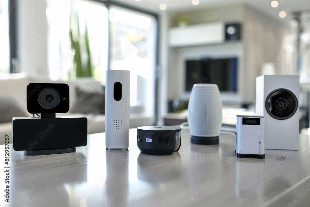 Aufkleber security technology uses active, remote lighting and sound to enhance security cameras with sensors 