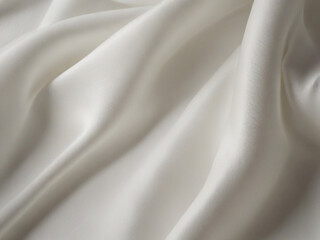 Obraz premium luxurious white silk fabric with elegant folds