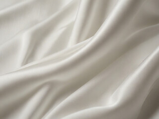  luxurious white silk fabric with elegant folds