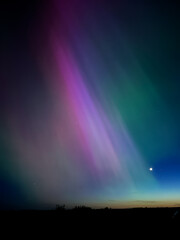 Northern Lights. Aurora borealis with starry in the night sky. Gaming RPG abstract background and texture, pattern.