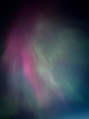 Northern lights or Aurora borealis in the sky