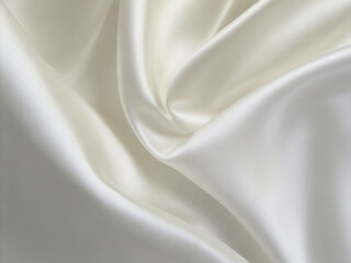 Fototapeta premium luxurious white silk fabric with elegant folds
