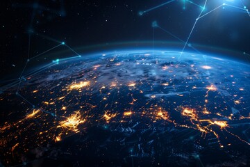 Obraz premium picture of the earth in space