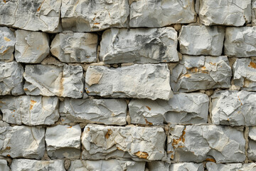 High-resolution close-up of ancient stone ruins, detailing the texture and erosion over centuries. AI generated.