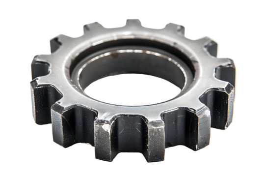 Gear cog wheel on isolated transparent background - Powered by Adobe