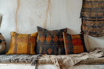 minimalist africaninspired room decor kinara and traditional fabrics ethnic interior design photography