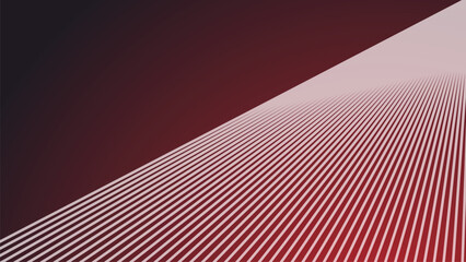 Red gradient background with stripes line for backdrop or presentation
