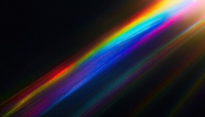  Creative black background with rainbow flare overlay © Marko