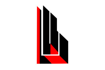 Creative simple abstract design for a business logo, icon, sign, label or template. Editable, minimalist, flat colors, vector illustration