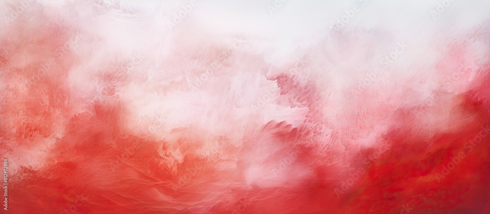 Poster abstract red and white watercolor texture painting background perfect for use as a template with cop