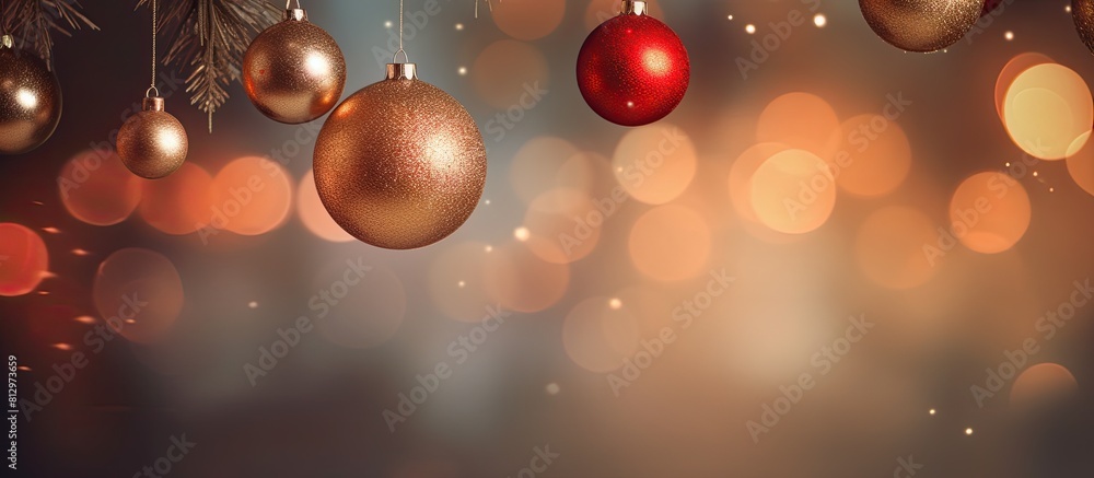 Poster decorative items hung on a christmas tree designed to enhance its beauty and bring a festive atmosph