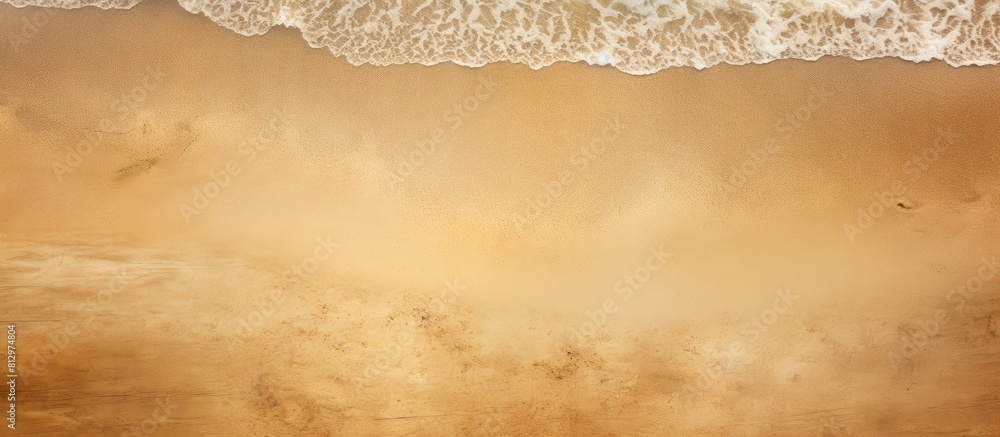 Poster top view of sandy beach with sand texture as a captivating copy space image