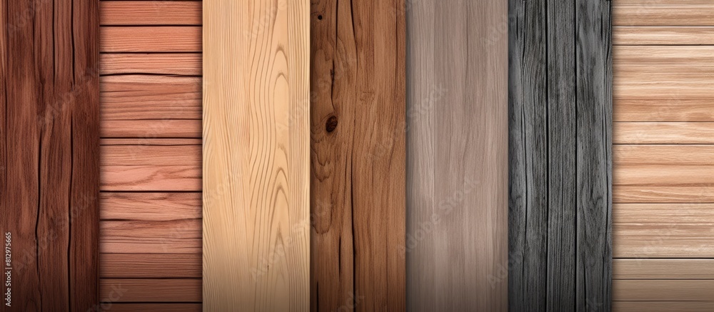 Poster web graphics featuring backgrounds with wood grain wall patterns. copyspace image