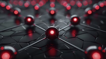 Quantum dots flat design front view photonics theme 3D render Monochromatic Color Scheme