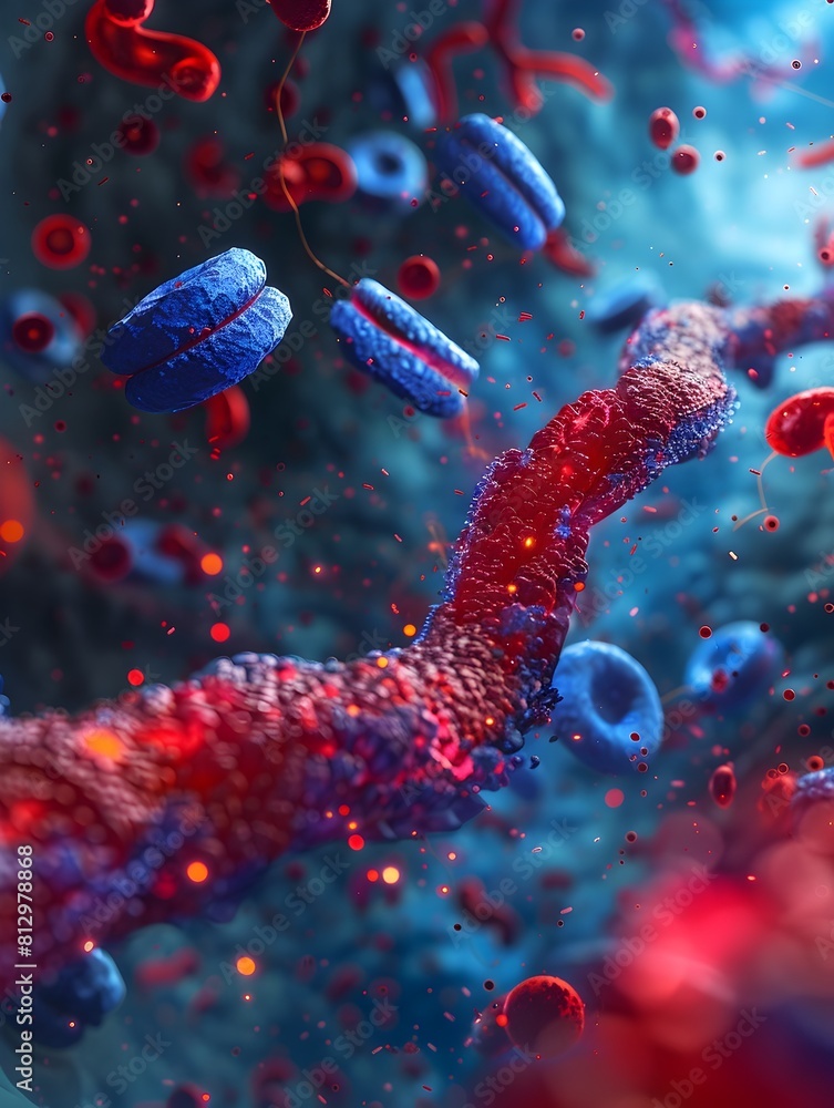 Poster insulin secretion visualization monitoring glycemic control in drendered
