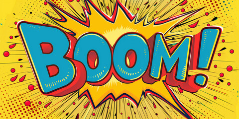 Comic Book Style 'Boom!' Explosion
