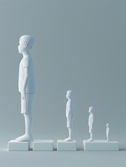 Obraz premium D Series Depicting Insulin Deficiencys Impact on Growth and Development